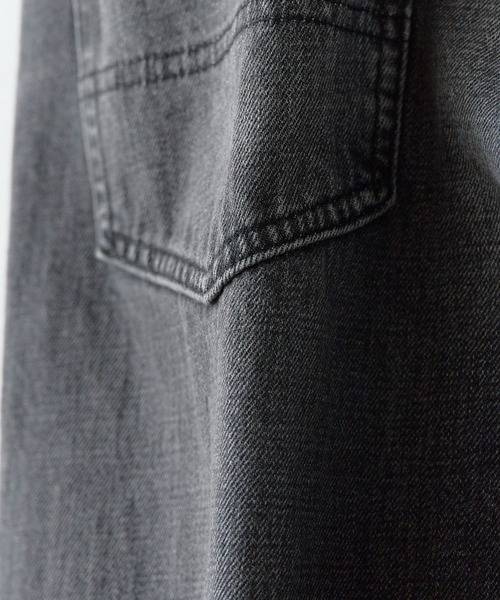 GUNG HO（ガンホー）の「GUNGHO/ガンホー DENUM BAGGY PANTS デニムバギーパンツ ルーズシルエット（デニムパンツ・メンズ・ホワイト/ライトブルー/ブラック・M/XL/L）」の12枚目の写真