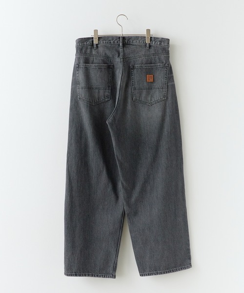 GUNG HO（ガンホー）の「GUNGHO/ガンホー DENUM BAGGY PANTS デニムバギーパンツ ルーズシルエット（デニムパンツ・メンズ・ホワイト/ライトブルー/ブラック・M/XL/L）」の4枚目の写真