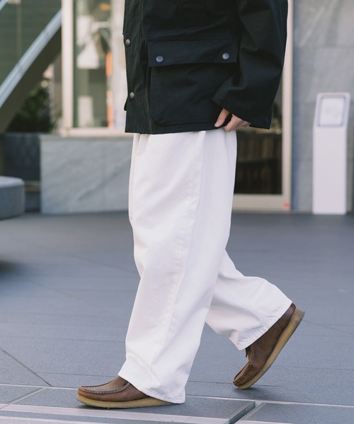 GUNG HO（ガンホー）の「GUNGHO/ガンホー DENUM BAGGY PANTS デニムバギーパンツ ルーズシルエット（デニムパンツ・メンズ・ホワイト/ライトブルー/ブラック・M/XL/L）」の14枚目の写真