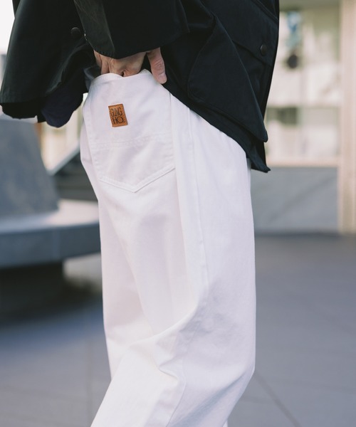 GUNG HO（ガンホー）の「GUNGHO/ガンホー DENUM BAGGY PANTS デニムバギーパンツ ルーズシルエット（デニムパンツ・メンズ・ホワイト/ライトブルー/ブラック・M/XL/L）」の16枚目の写真