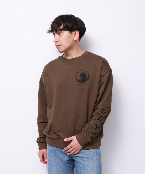 Common Noun（コモン ナウン）の「“HORSE” Tsuguya Ishii クルースウェット（スウェット・レディース・ブラウン/杢グレー・M/L）」の2枚目の写真