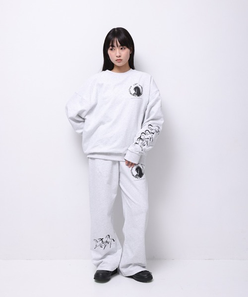 Common Noun（コモン ナウン）の「“HORSE” Tsuguya Ishii クルースウェット（スウェット・レディース・ブラウン/杢グレー・M/L）」の22枚目の写真