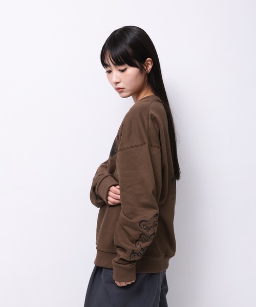 Common Noun（コモン ナウン）の「“HORSE” Tsuguya Ishii クルースウェット（スウェット・レディース・ブラウン/杢グレー・M/L）」の15枚目の写真