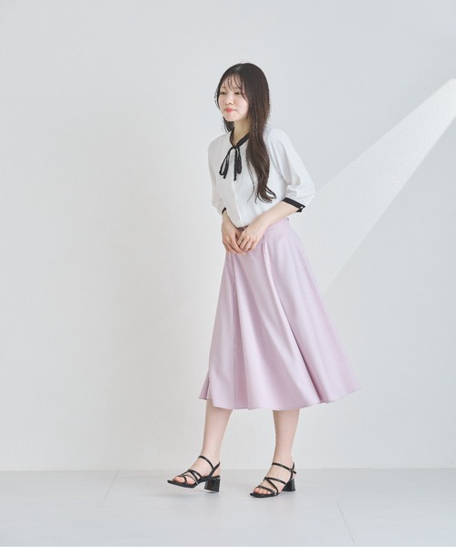 新品【MISCH MASCH/ミッシュマッシュ】スーツ&2wayリボンブラウス◆ セール】ZOZO限定 2025春夏新作 配色リボンブラウス（シャツ