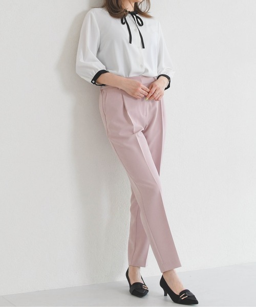 MISCH MASCH(ミッシュマッシュ)の「ZOZO限定 配色リボンブラウス(シャツ/ブラウス・レディース・ホワイト/ライトグリーン/ネイビー・フリ-)」の8枚目の写真