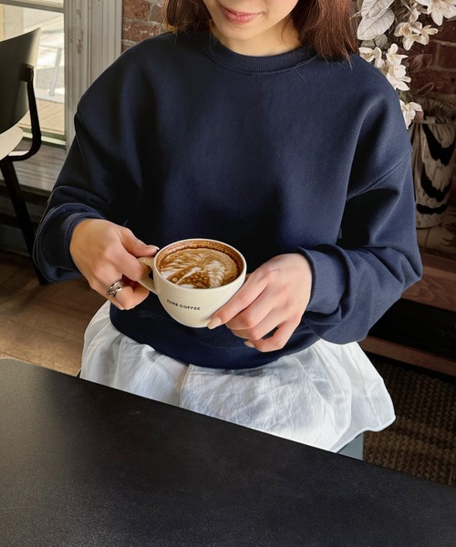 LE MORE（リモア）の「コンパクトスウェットプルオーバー（スウェット・レディース・ピンク/ネイビー/グレー・FREE）」の18枚目の写真