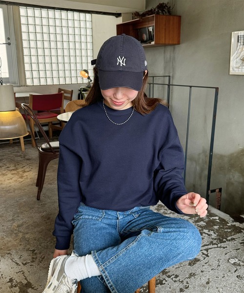 LE MORE（リモア）の「コンパクトスウェットプルオーバー（スウェット・レディース・ピンク/ネイビー/グレー・FREE）」の16枚目の写真