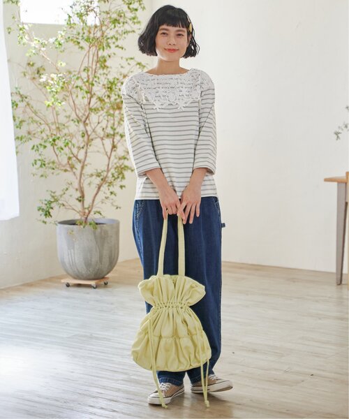 LBC（エルビーシー）の「レース使いボーダーT（Tシャツ/カットソー・レディース・グレー/ブラック/ピンク・M）」の22枚目の写真