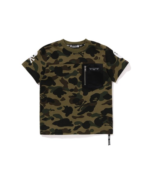 【新品・タグ付き】エムシーエム アベイシングエイプ☆カモフラTシャツ 限定コラボ ア ベイシング エイプ×エムアンドエムズ、エイプ ヘッドのチョコ