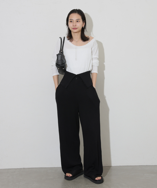 JOURNAL STANDARD(ジャーナルスタンダード)の「シアーフライス2WAYロングスリーブ(Tシャツ/カットソー・レディース・ブラック/カーキ/ライトブルー/イエロー系その他/ホワイト・FREE)」の17枚目の写真