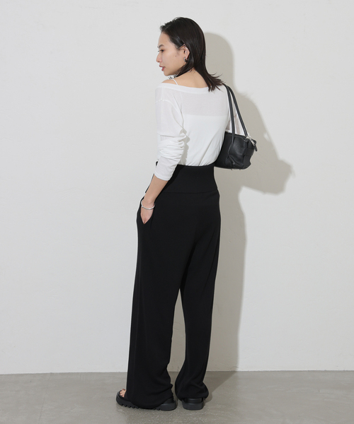 JOURNAL STANDARD(ジャーナルスタンダード)の「シアーフライス2WAYロングスリーブ(Tシャツ/カットソー・レディース・ブラック/カーキ/ライトブルー/イエロー系その他/ホワイト・FREE)」の18枚目の写真