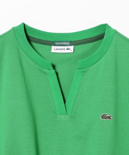 LACOSTE(ラコステ)の「【別注】LACOSTE / カノコ ハーフスリーブ Tシャツ(Tシャツ/カットソー・レディース・ブラック/ブラウン系その他/ネイビー/グリーン・ONE SIZE)」の20枚目の写真
