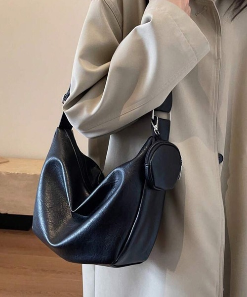 NOLITA LABORATORY（ノリータラボラトリー）の「【 NOLITA / ノリータ 】レザータイプ バッグチャーム 小物入れ 付 ショルダーバッグ クロスボディバッグ（ショルダーバッグ・レディース・ブラウン/オフホワイト/ブラック・FREE）」の6枚目の写真