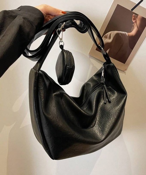NOLITA LABORATORY（ノリータラボラトリー）の「【 NOLITA / ノリータ 】レザータイプ バッグチャーム 小物入れ 付 ショルダーバッグ クロスボディバッグ（ショルダーバッグ・レディース・ブラウン/オフホワイト/ブラック・FREE）」の7枚目の写真