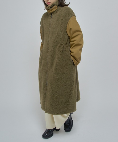 セール】【VACHEMENT】リサイクルシェルタフタ×ボア リバーシブル