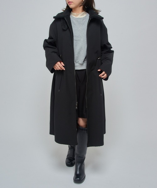 セール】【VACHEMENT】リサイクルシェルタフタ×ボア リバーシブル