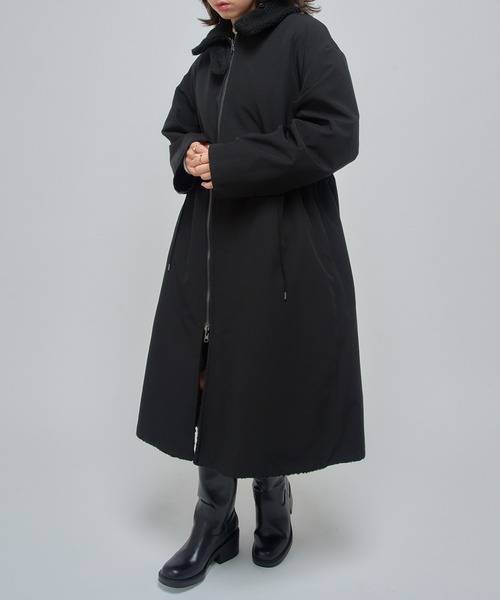 セール】【VACHEMENT】リサイクルシェルタフタ×ボア リバーシブル