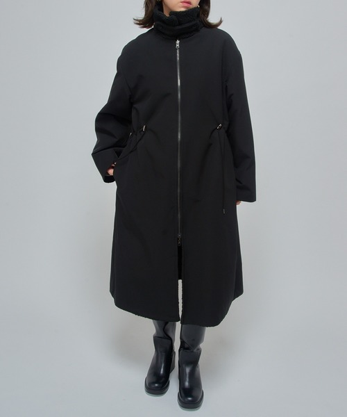VACHEMENT】リサイクルシェルタフタ×ボア リバーシブルコート VL-08