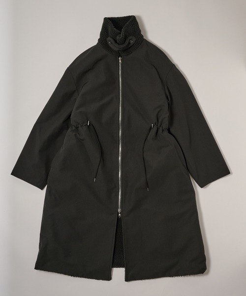 VACHEMENT】リサイクルシェルタフタ×ボア リバーシブルコート VL-08