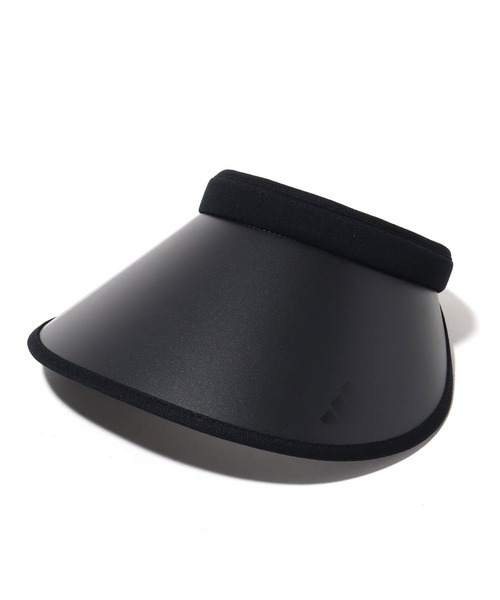 adidas(アディダス)の「【adidas/アディダス】 ADW 3BAR PRINT CLIPVISOR / UV90% 吸汗速乾 ロゴ刺繍クリップバイザー(サンバイザー・メンズ・ネイビー/ブラック・OSFX)」の4枚目の写真