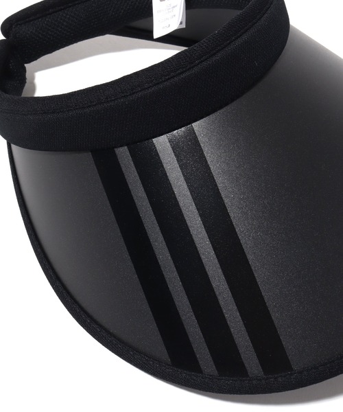 adidas(アディダス)の「【adidas/アディダス】 ADW 3BAR PRINT CLIPVISOR / UV90% 吸汗速乾 ロゴ刺繍クリップバイザー(サンバイザー・メンズ・ネイビー/ブラック・OSFX)」の11枚目の写真
