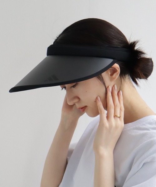 adidas(アディダス)の「【adidas/アディダス】 ADW 3BAR PRINT CLIPVISOR / UV90% 吸汗速乾 ロゴ刺繍クリップバイザー(サンバイザー・メンズ・ネイビー/ブラック・OSFX)」の14枚目の写真