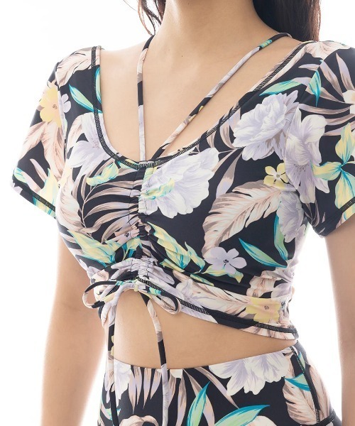 BILLABONG（ビラボン）の「BILLABONG レディース 【ACTIVE】 ACTIVE BRA TOP TEE アクティブウェア 【2025年春夏モデル】/ビラボン吸水速乾UVストレッチトレーニングTシャツ（Tシャツ/カットソー・レディース・マルチ/ブラック/ブルー・MEDIUM）」の10枚目の写真