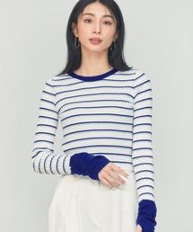 BORDER TEE KNIT