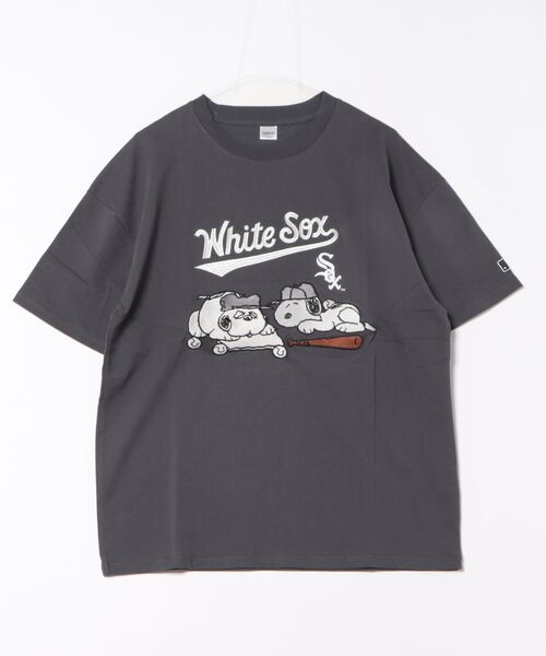 MLB(メジャーリーグベースボール)の「【PEANUTS×MLB】オリジナルデザイン Tシャツ ヤンキース ドジャース カブス(Tシャツ/カットソー・メンズ・ホワイト系その他/ホワイト系その他3/パープル系その他/ベージュ系その他/ブラック系その他3/ホワイト系その他2/ブルー系その他2/ホワイト系その他5/ブルー系その他4/ホワイト系その他4/パープル系その他5/ベージュ系その他6/ブラック系その他6/ホワイト系1/ブラック系その他7/ブルー系/ベージュ系その他7/ブラック系1/ベージュ系・MEDIUM/X-LARGE/LARGE)」の10枚目の写真