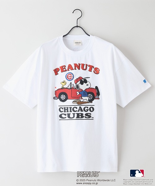 MLB(メジャーリーグベースボール)の「【PEANUTS×MLB】オリジナルデザイン Tシャツ ヤンキース ドジャース カブス(Tシャツ/カットソー・メンズ・ホワイト系その他/ホワイト系その他3/パープル系その他/ベージュ系その他/ブラック系その他3/ホワイト系その他2/ブルー系その他2/ホワイト系その他5/ブルー系その他4/ホワイト系その他4/パープル系その他5/ベージュ系その他6/ブラック系その他6/ホワイト系1/ブラック系その他7/ブルー系/ベージュ系その他7/ブラック系1/ベージュ系・MEDIUM/X-LARGE/LARGE)」の20枚目の写真