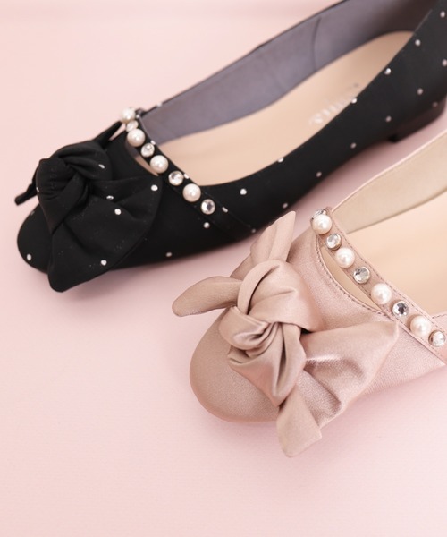 ビッグリボン メリージェーンバレエシューズ（バレエシューズ