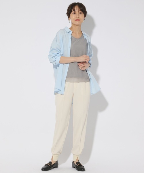 Elura(エルーラ)の「スタッズタンクトップ/323314(タンクトップ・レディース・ライトグレー/ライトブルー/ホワイト/ブラウン・FREE)」の5枚目の写真