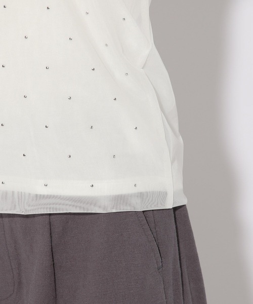 Elura(エルーラ)の「スタッズタンクトップ/323314(タンクトップ・レディース・ライトグレー/ライトブルー/ホワイト/ブラウン・FREE)」の18枚目の写真