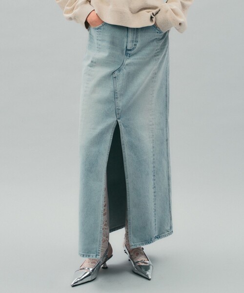 PUBLIC TOKYO（パブリックトウキョウ）の「SWITCHNARROW JEANSKIRT（デニムスカート・レディース・ライトブルー/ブルー・1/2）」の6枚目の写真