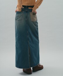 セール】MEDI INVERT SUSPENDER DENIM SKIRT（デニムスカート）｜Ameri
