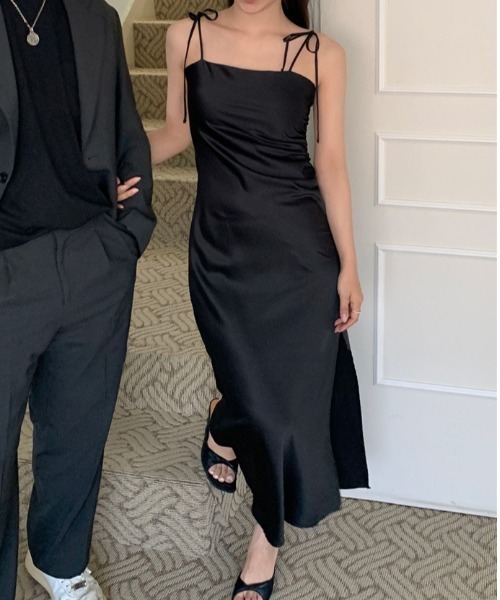 本日限定価格 acka lame camisole dress Flower jacquard Camisole