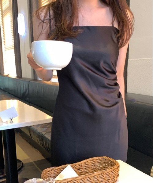 YUGA(ユーガ)の「YUGA_YGMC Ribbon camisole dress(ワンピース・レディース・ブラック/オフホワイト・M/S)」の19枚目の写真
