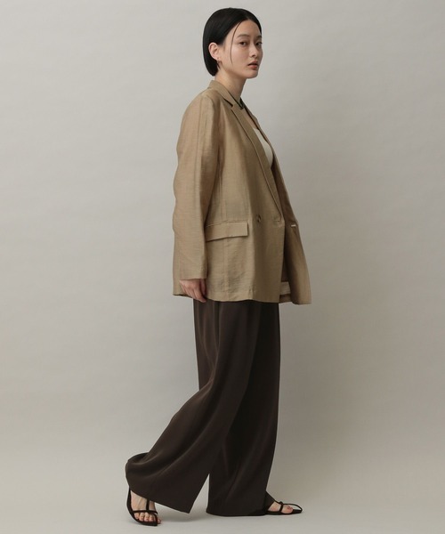 A part by（アパートバイ）の「【Sサイズ展開・洗える】イージーストレートパンツ（スラックス・レディース・ブラウン/ベージュ/ブラック/アイボリー・SMALL/MEDIUM）」の6枚目の写真