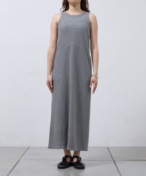 COLONY 2139(コロニートゥーワンスリーナイン)の「WEB限定/ワッフルアメスリロングワンピース(ワンピース・レディース・ブラック/グレー/ライトグレー・FREE)」の18枚目の写真