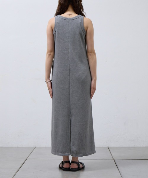 COLONY 2139(コロニートゥーワンスリーナイン)の「WEB限定/ワッフルアメスリロングワンピース(ワンピース・レディース・ブラック/グレー/ライトグレー・FREE)」の20枚目の写真