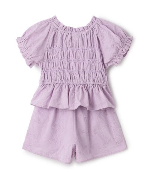 petit main（プティマイン）の「【リンク】レースセットアップ(キッズ)（セットアップ・キッズ・ラベンダー/クリーム・130cm/120cm/80ｃｍ/90cm/100cm/110cm）」の5枚目の写真