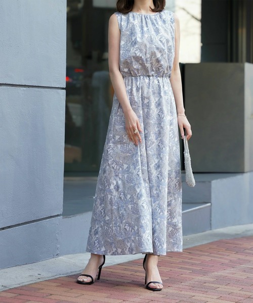 HUIT bouquet(ユイット)の「ショルダーリボン ワンピース Made with Liberty Fabric HUIT(ワンピース・レディース・ブルー系その他2/ブルー系その他・M/S)」の6枚目の写真