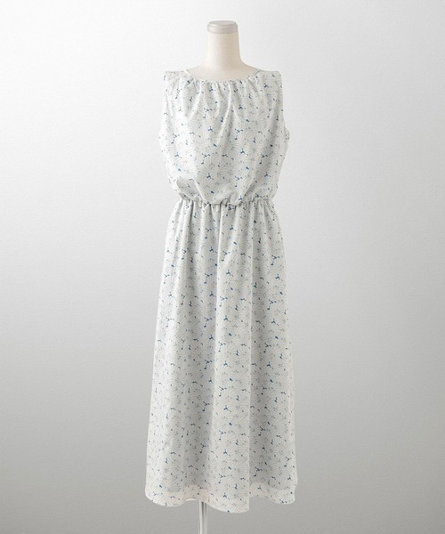 HUIT bouquet(ユイット)の「ショルダーリボン ワンピース Made with Liberty Fabric HUIT(ワンピース・レディース・ブルー系その他2/ブルー系その他・M/S)」の18枚目の写真