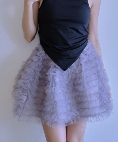 セール】tulle tiered mini skirt（スカート）｜HONEY MI HONEY