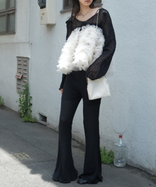 HONEY MI HONEY(ハニーミーハニー)の「tulle tiered mini skirt(スカート・レディース・グレー/ブラック/ベージュ系その他/ピンク・FREE)」の19枚目の写真