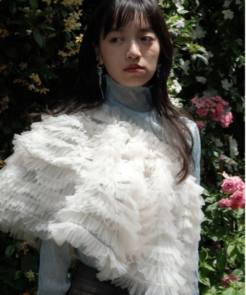 HONEY MI HONEY(ハニーミーハニー)の「tulle tiered mini skirt(スカート・レディース・グレー/ブラック/ベージュ系その他/ピンク・FREE)」の20枚目の写真