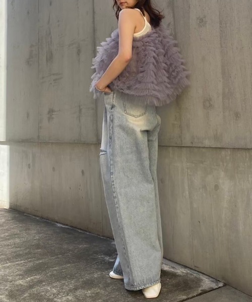 HONEY MI HONEY(ハニーミーハニー)の「tulle tiered mini skirt(スカート・レディース・グレー/ブラック/ベージュ系その他/ピンク・FREE)」の15枚目の写真