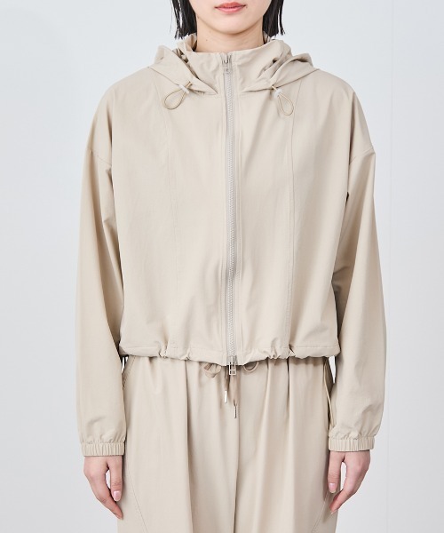 NERGY（ナージー）の「ナージー NERGY ALPENラッシュパーカー（パーカー・レディース・チャコールグレー/ベージュ・M/L）」の5枚目の写真