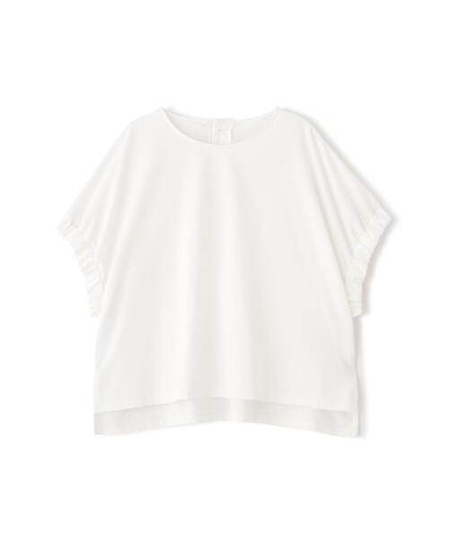 human woman（ヒューマンウーマン）の「◆ハイゲージプレーティング天竺プルオーバー（Tシャツ/カットソー・レディース・ホワイト/ブルー・MEDIUM）」の8枚目の写真