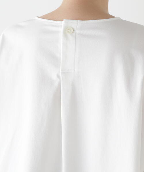 human woman（ヒューマンウーマン）の「◆ハイゲージプレーティング天竺プルオーバー（Tシャツ/カットソー・レディース・ホワイト/ブルー・MEDIUM）」の16枚目の写真